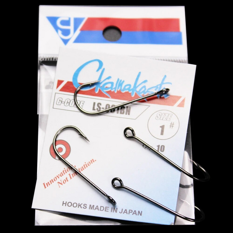 10vnt/30vnt didelių akių jūriniai kabliukai ilgi kabliukai Fish Round Bent Joint Hook žvejybos kabliukai