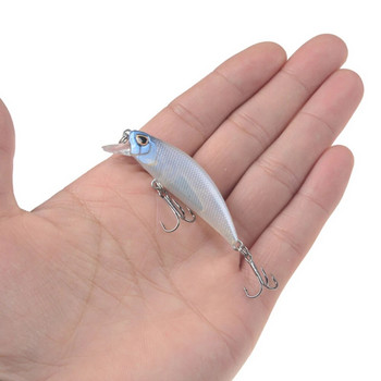 1 бр. Бавно потъваща риболовна примамка Minnow 5,5 cm 5 g Isca Изкуствена твърда стръв Bass Wobblers 3D Eyes Crankbait Приспособления за шаран щука
