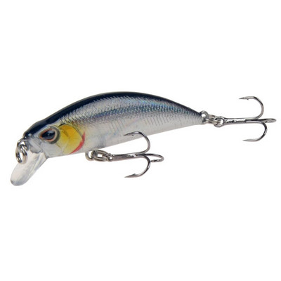1gab Lēnām grimstošs Minnow zvejas māneklis 5,5 cm 5g Isca mākslīgais cietais bass vobleri 3D Eyes Crankbait karpas līdakas piederumi