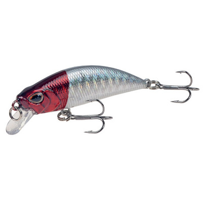 1gab Lēnām grimstošs Minnow zvejas māneklis 5,5 cm 5g Isca mākslīgais cietais bass vobleri 3D Eyes Crankbait karpas līdakas piederumi