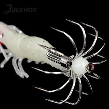 Fishing Luminous Squid Jigs Octopus Squid Jig Umbrella Hooks Σουπιές Ψάρεμα δέλεαρ για θαλάσσιο ψάρεμα Αξεσουάρ ψαρέματος