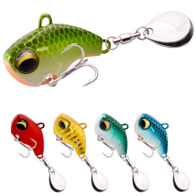 1 buc. Metal rotativ VIB vibrație momeală spinner lingură momeli de pescuit 6g/14g/26g jigs păstrăv wobbler pescuit momeli tare tackle pesca