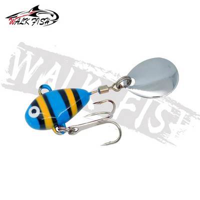 WALK FISH 1 KOM Novi metalni mini VIB sa žlicom mamac za pecanje 10 g 2,1 cm pribor za pecanje Pin Crankbait Vibracijski spinner Mamac za tonuće