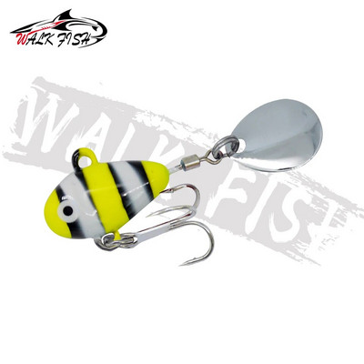 WALK FISH 1 KOM Novi metalni mini VIB sa žlicom mamac za pecanje 10 g 2,1 cm pribor za pecanje Pin Crankbait Vibracijski spinner Mamac za tonuće