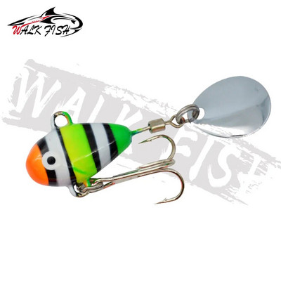 WALK FISH 1 KOM Novi metalni mini VIB sa žlicom mamac za pecanje 10 g 2,1 cm pribor za pecanje Pin Crankbait Vibracijski spinner Mamac za tonuće