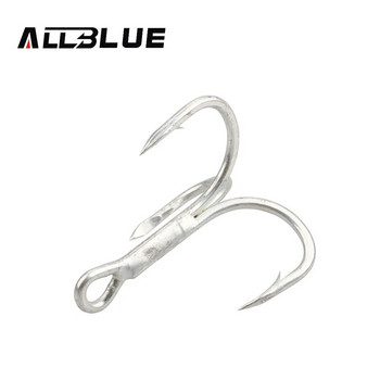 ALLBLUE Super Strong Treble Hooks Sharp Hooks 2/0 1/0 1# 2# 4# 6# 8# 10# 10pcs/lot Fishing Tackle Fishhook Terminal Tackle