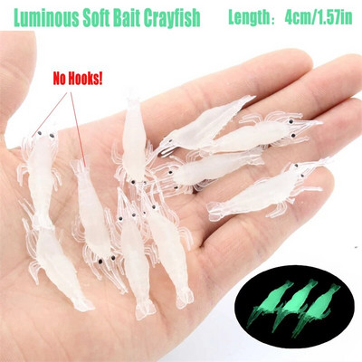 10/20GAB Soft Simulation Garneļu Garneļu māneklis Āķis Crankbaits Makšķerēšanas piederumi Makšķerēšanas mānekļi Mākslīgās ēsmas vobleri velcēšanai