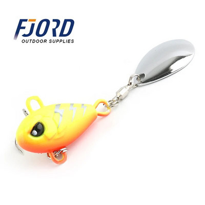 FJORD Tail Spinning 7g 10.5g 14g 21g Balance Rotating Metal Jig VIB Vibration Bait Spinner Karote Jauns makšķerēšanas piederums grimšanas māneklis