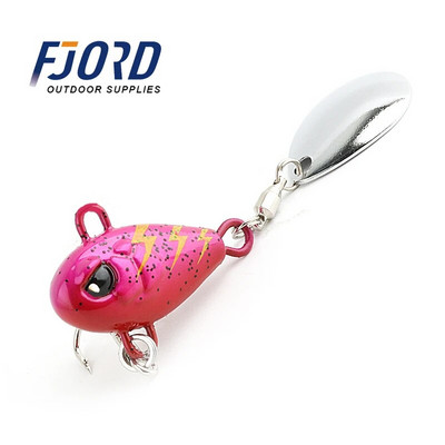 FJORD Tail Spinning 7g 10.5g 14g 21g Balance Rotating Metal Jig VIB Vibration Bait Spinner Karote Jauns makšķerēšanas piederums grimšanas māneklis