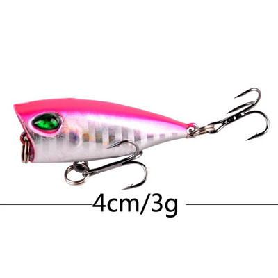 1Pcs 7cm 12g Popper mamac za pecanje tvrdi umjetni mamac Topwater s 2 udice za visoke tonove varalice za ribolov šarana vobler crankbait Pesca