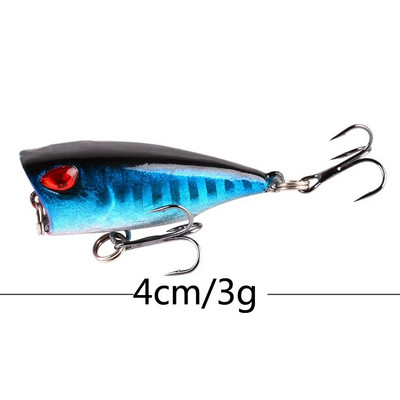 1Pcs 7cm 12g Popper mamac za pecanje tvrdi umjetni mamac Topwater s 2 udice za visoke tonove varalice za ribolov šarana vobler crankbait Pesca