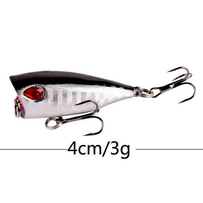 1Pcs 7cm 12g Popper mamac za pecanje tvrdi umjetni mamac Topwater s 2 udice za visoke tonove varalice za ribolov šarana vobler crankbait Pesca