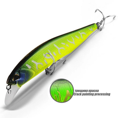 Bearking 10cm 15g karstā modeļa makšķerēšanas mānekļi cieta ēsma 14color for select minnow kvalitātes profesionāla minnow dziļums0,8-1,5m