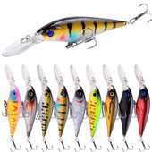 Aorace 1PCS Minnow zvejas māneklis 11cm 10g peldošs cietais voblera ēsma Crankbait karpas svītrains bass Pesca makšķerēšanas piederumi SwimBait