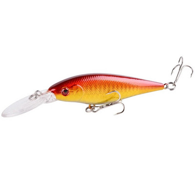 Aorace 1PCS Minnow zvejas māneklis 11cm 10g peldošs cietais voblera ēsma Crankbait karpas svītrains bass Pesca makšķerēšanas piederumi SwimBait