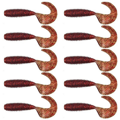 10pcs/Lot Mekani mamci Silikonski mamac 50mm 1.2g Roba za ribolov Morski ribolov Pva Swimbait vobleri Umjetni pribor