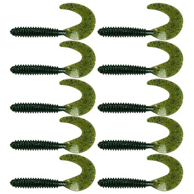 10pcs/Lot Mekani mamci Silikonski mamac 50mm 1.2g Roba za ribolov Morski ribolov Pva Swimbait vobleri Umjetni pribor
