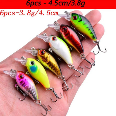 Laser Slow Mixed Minnow Fishing Lure Set Kit Wobbler Crankbait Isca Artificial Hard Bait Carp Mini Fishing Lures Pesca Tackle