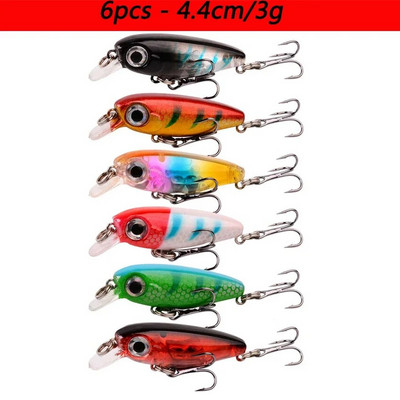 Laser Slow Mixed Minnow Fishing Lure Set Kit Wobbler Crankbait Isca Artificial Hard Bait Carp Mini Fishing Lures Pesca Tackle
