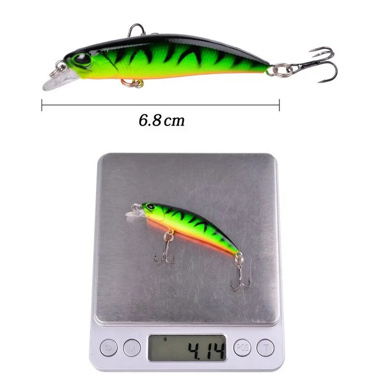 Laser Slow Mixed Minnow Fishing Lure Set Kit Wobbler Crankbait Isca Artificial Hard Bait Carp Mini Fishing Lures Pesca Tackle
