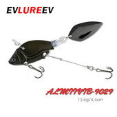 1Gb Rotējoša metāla VIB vibrācijas ēsma Spinner Karote Makšķerēšanas mānekļi 13,6g 4,4cm Jigs Foreles Ziemas makšķerēšanai Hard Baits Tackle Pesca