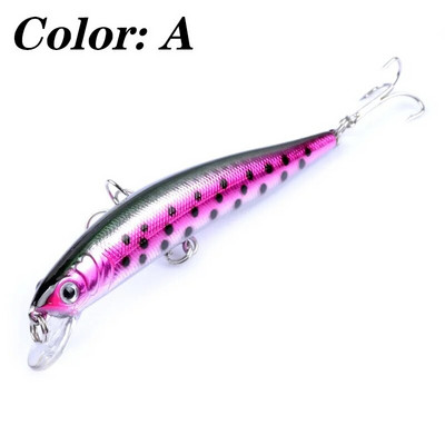 1 tk Minnow kalapüügilant 10 cm 8,5 g ujuvad voblerid, Laser Hard Bait, 3D Eyes kunstlik väntsööt basshaugi ujumiseks