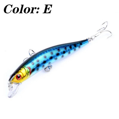 1 tk Minnow kalapüügilant 10 cm 8,5 g ujuvad voblerid, Laser Hard Bait, 3D Eyes kunstlik väntsööt basshaugi ujumiseks