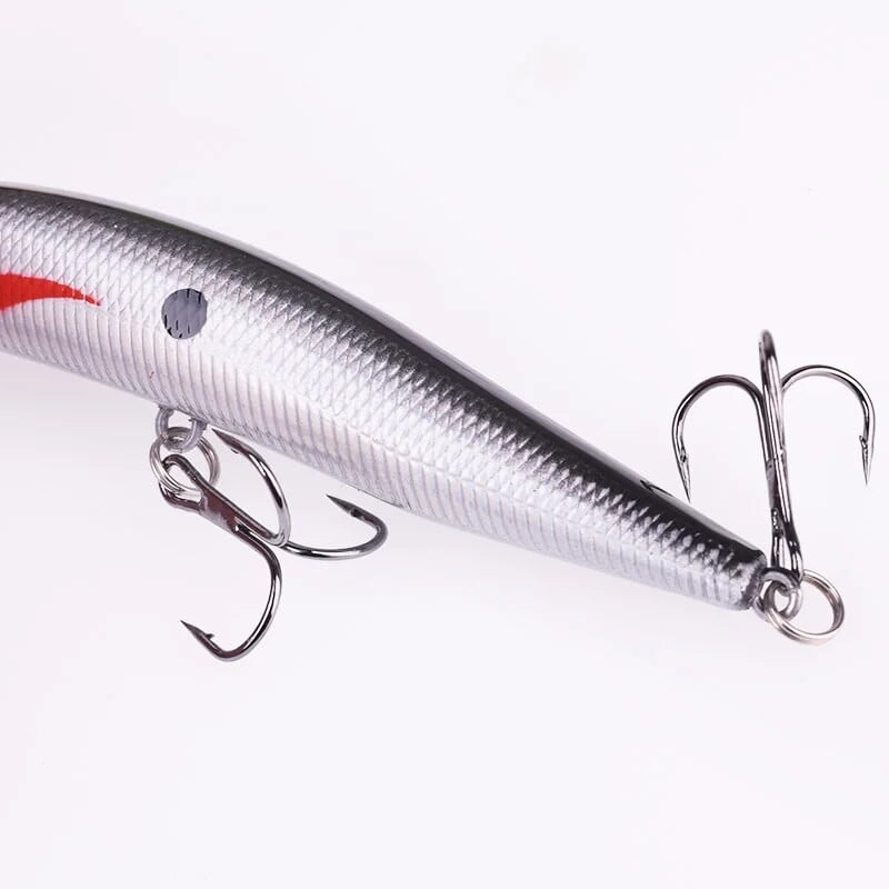 1 tk Minnow kalapüügilant 10 cm 8,5 g ujuvad voblerid, Laser Hard Bait, 3D Eyes kunstlik väntsööt basshaugi ujumiseks