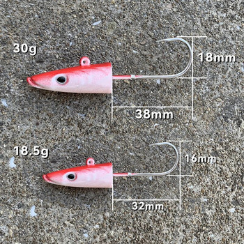 HAIMALUO Happy Soft Fishing Lure Jig Head Hook Τεχνητό δόλωμα αλμυρού νερού με λαβράκι για ψάρεμα Μαλακό δόλωμα Swimbait Tackle