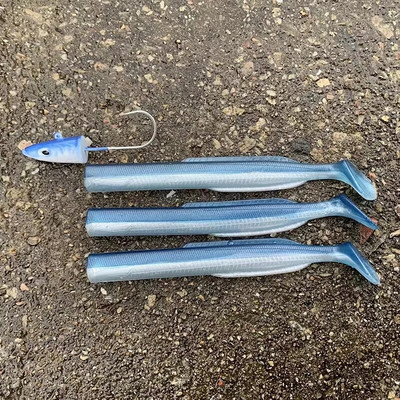 HAIMALUO Happy Soft Makšķerēšanas māneklis Jig Head Hook Mākslīgais sālsūdens Seabass zvejas ēsma Swimbait Tackle Mīksta ēsma