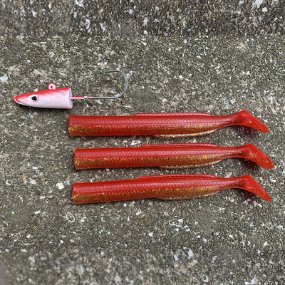 HAIMALUO Happy Soft Makšķerēšanas māneklis Jig Head Hook Mākslīgais sālsūdens Seabass zvejas ēsma Swimbait Tackle Mīksta ēsma