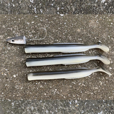 HAIMALUO Happy Soft Makšķerēšanas māneklis Jig Head Hook Mākslīgais sālsūdens Seabass zvejas ēsma Swimbait Tackle Mīksta ēsma