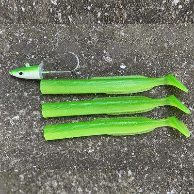 HAIMALUO Happy Soft Makšķerēšanas māneklis Jig Head Hook Mākslīgais sālsūdens Seabass zvejas ēsma Swimbait Tackle Mīksta ēsma