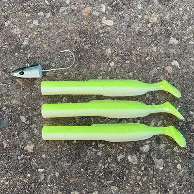 HAIMALUO Happy Soft Makšķerēšanas māneklis Jig Head Hook Mākslīgais sālsūdens Seabass zvejas ēsma Swimbait Tackle Mīksta ēsma