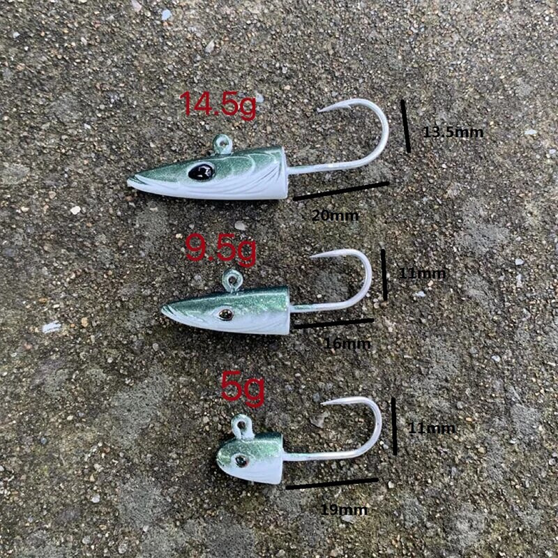 HAIMALUO Happy Soft Makšķerēšanas māneklis Jig Head Hook Mākslīgais sālsūdens Seabass zvejas ēsma Swimbait Tackle Mīksta ēsma