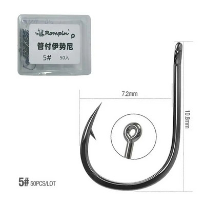 50/10KOM set udica za pecanje Bodljikave udice od visokougljičnog čelika za morsku opremu za slatkovodni ribolov Dodaci za ribolov