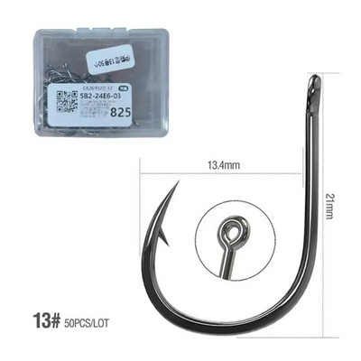 50/10KOM set udica za pecanje Bodljikave udice od visokougljičnog čelika za morsku opremu za slatkovodni ribolov Dodaci za ribolov