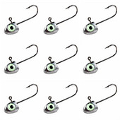 5 τμχ Φωτεινό 3D Big Eyes 2g 3g 4g 6g (7g 10g 15g 21g 28g 35g Triangle Hook) Fish Head Fishhook for Soft Worm Είδη ψαρέματος