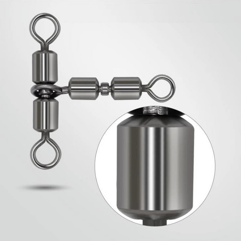 DNDYUJU 10gab Liela ātruma rotācijas dubultsavienotājs zivju āķis Sadalīta aukla Grozāmie Ritošie Grozāmie Grozāmie Makšķerēšanas piederumi Makšķerēšanas piederumi