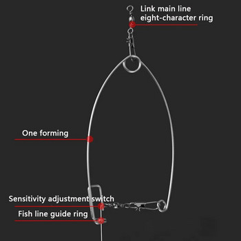 Къмпинг Автоматично устройство за риболов Кука за изхвърляне на пружина Риболовна кука Универсален риболовен артефакт от неръждаема стомана