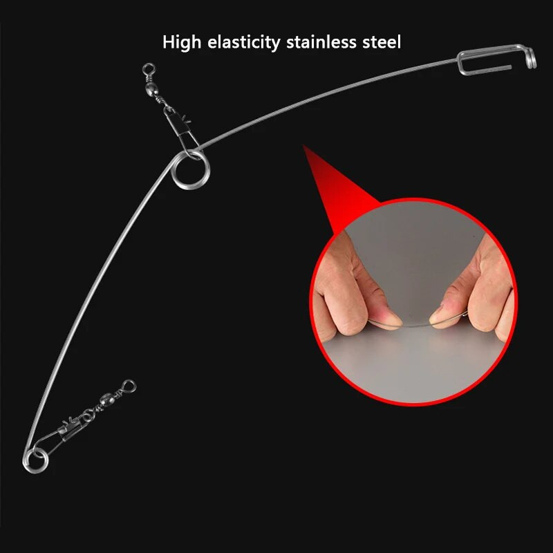 Telkimise automaatne püügiseade Vedruväljatõuke konks, roostevabast terasest universaalne kalastustarve Artefakt