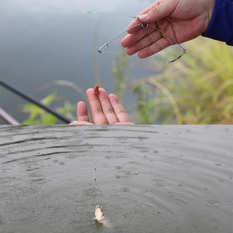 Telkimise automaatne püügiseade Vedruväljatõuke konks, roostevabast terasest universaalne kalastustarve Artefakt