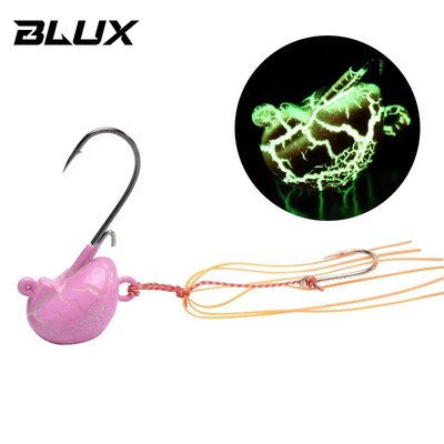 BLUX 20g 30g 40g DEEP CONTROL UP Tenya Madai Jig Kabura Saltwater Fishing Lure Jighead Sea Boating Bait Garneles Gumijas svārki