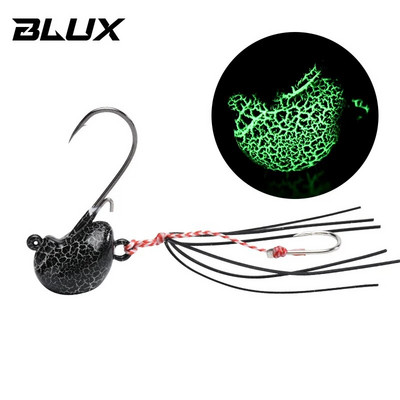 BLUX 20g 30g 40g DEEP CONTROL UP Tenya Madai Jig Kabura Saltwater Fishing Lure Jighead Sea Boating Bait Garneles Gumijas svārki