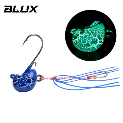 BLUX 20g 30g 40g DEEP CONTROL UP Tenya Madai Jig Kabura Saltwater Fishing Lure Jighead Sea Boating Bait Garneles Gumijas svārki