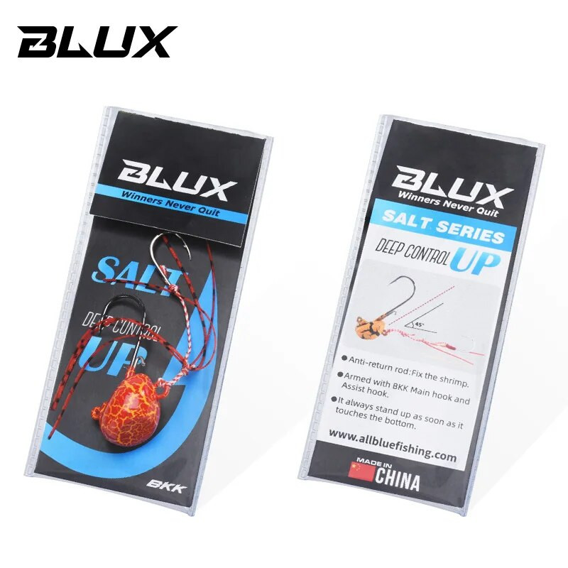 BLUX 20g 30g 40g DEEP CONTROL UP Tenya Madai Jig Kabura Saltwater Fishing Lure Jighead Sea Boating Bait Garneles Gumijas svārki