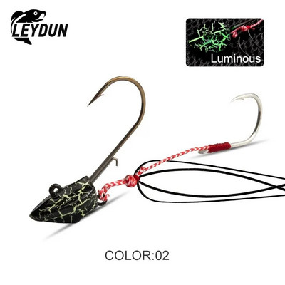 LEYDUN karstās makšķerēšanas mānekļi DEEP CONTROL UP Tenya Madai Jig Kabura Saltwater Jighead Lead Sea Boating Bait Garneles Gumijas svārki