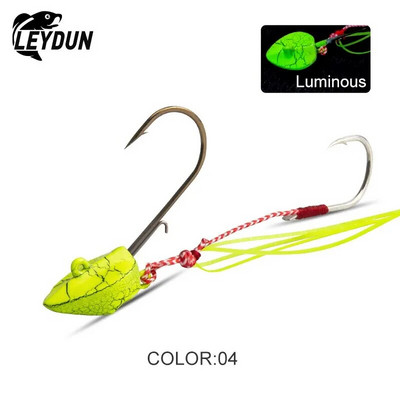 LEYDUN karstās makšķerēšanas mānekļi DEEP CONTROL UP Tenya Madai Jig Kabura Saltwater Jighead Lead Sea Boating Bait Garneles Gumijas svārki