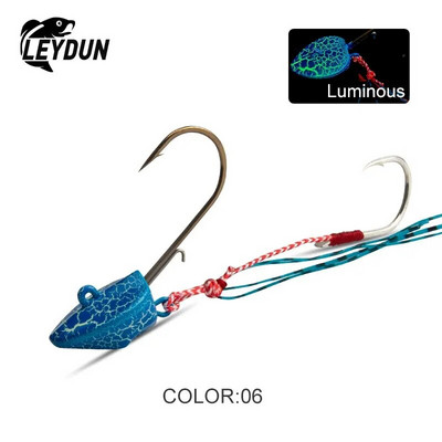 LEYDUN karstās makšķerēšanas mānekļi DEEP CONTROL UP Tenya Madai Jig Kabura Saltwater Jighead Lead Sea Boating Bait Garneles Gumijas svārki