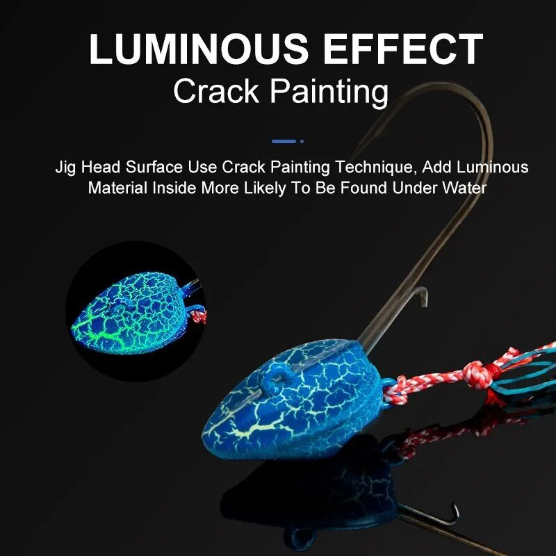 LEYDUN karstās makšķerēšanas mānekļi DEEP CONTROL UP Tenya Madai Jig Kabura Saltwater Jighead Lead Sea Boating Bait Garneles Gumijas svārki